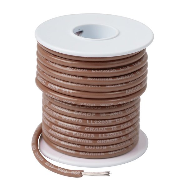 Ancor Ancor Tan 16 AWG Tinned Copper Wire - 100&#39; 101810
